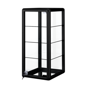 14" Black Countertop Aluminum Display Case