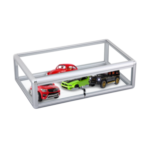 30" Silver Countertop Aluminum Display Case
