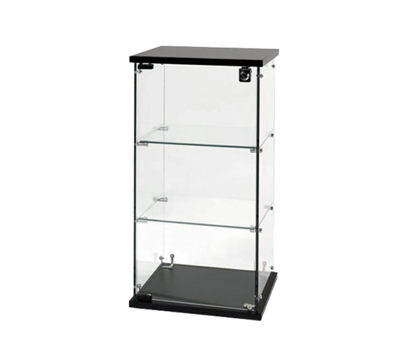 COUNTERTOP FRAMELESS GLASS DISPLAY CASE 13″L X 24″H