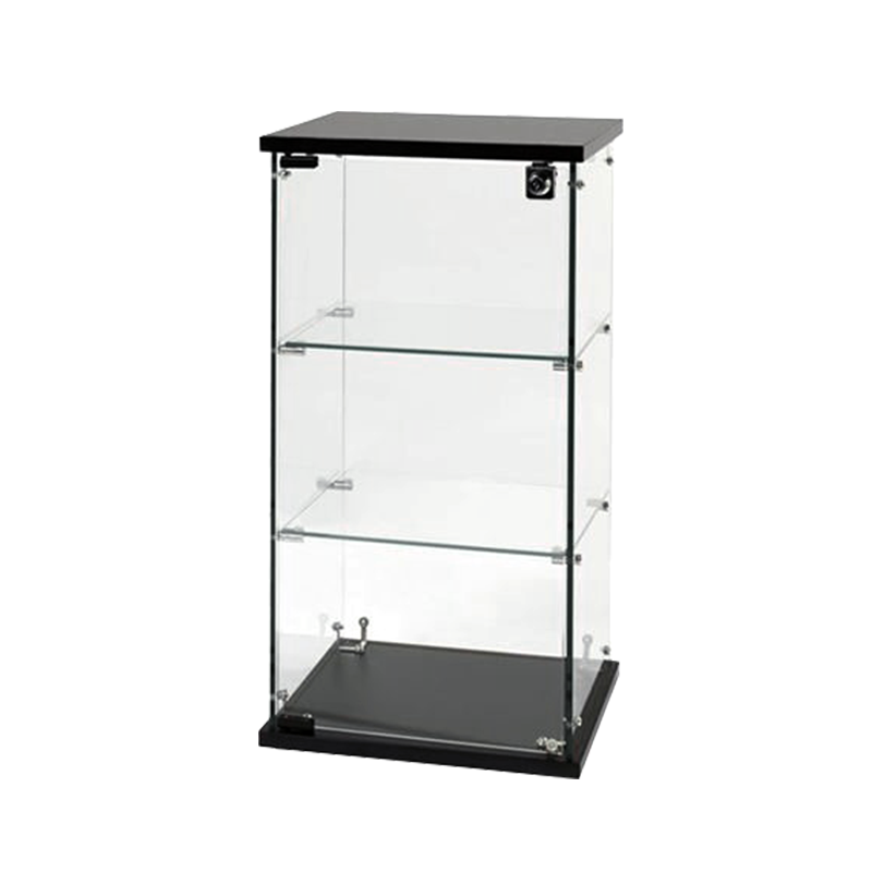 COUNTERTOP FRAMELESS GLASS DISPLAY CASE 13″L X 24″H