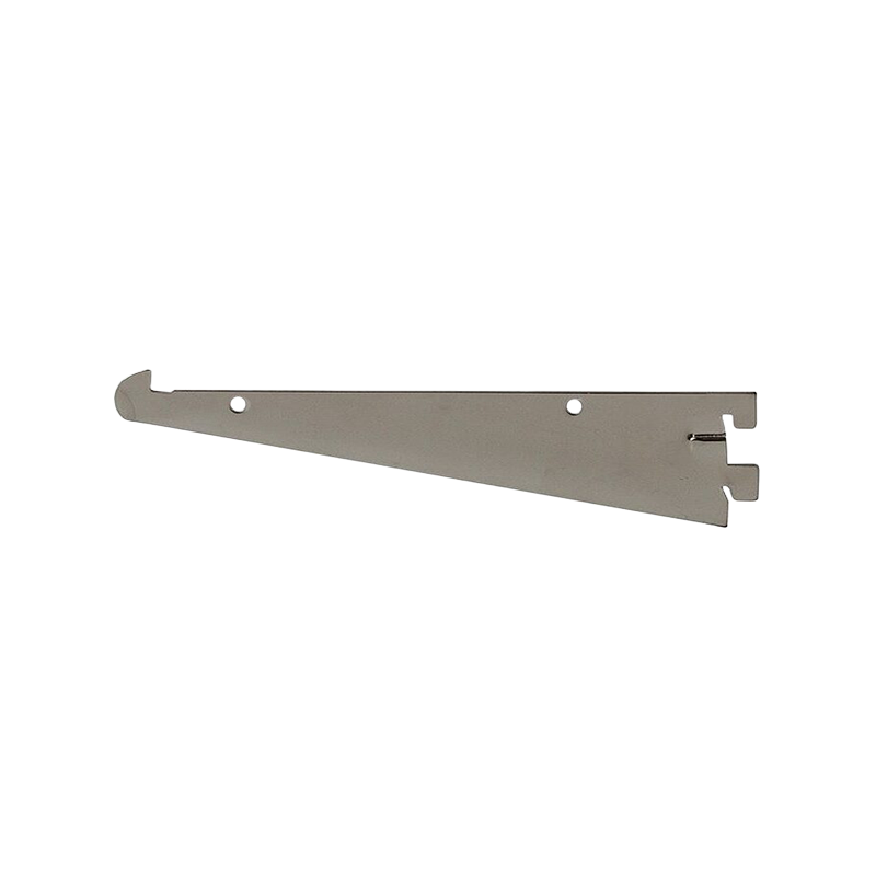 Chrome 10" Tap-In Shelf Bracket - 1/2″ Slots On 1" Center