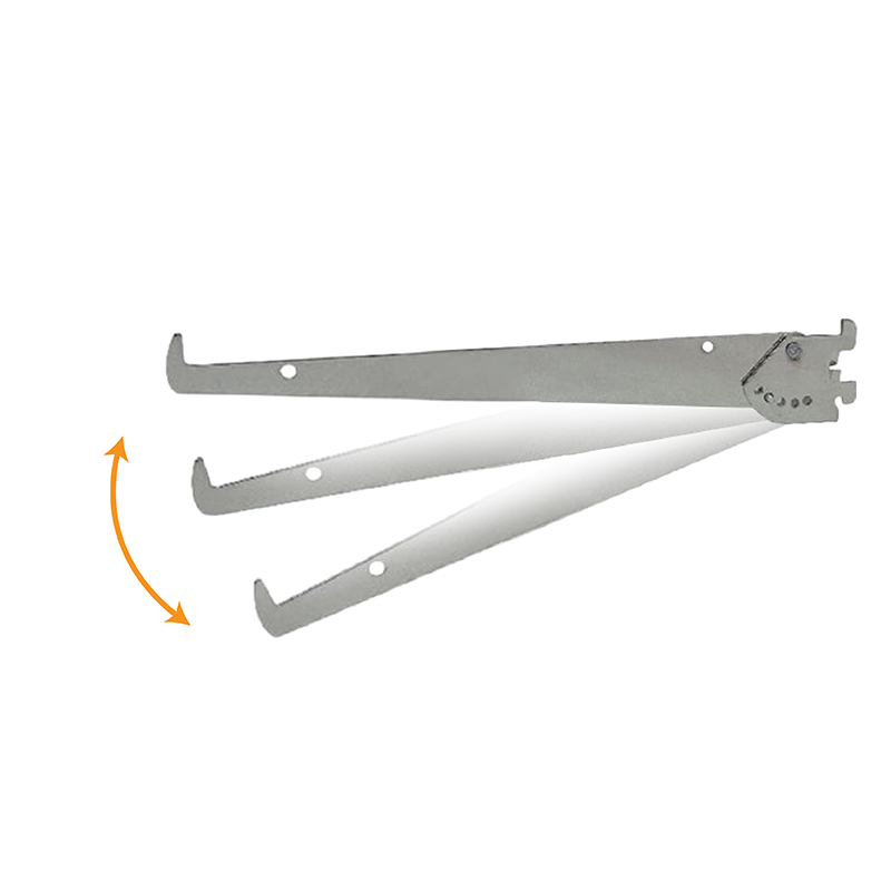 12" Tap-In Adjustable Shelf Brackets For Medium Standard