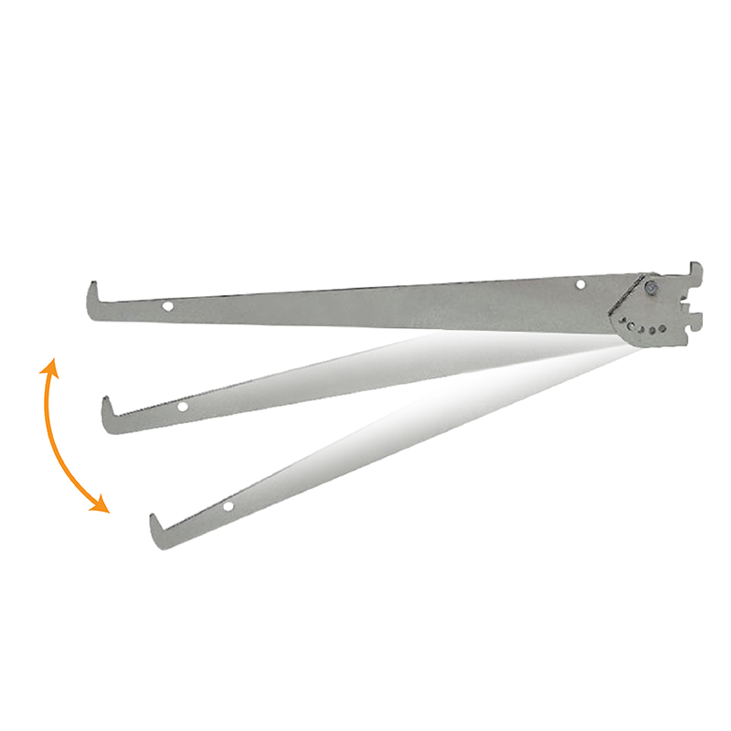 14" Tap-In Adjustable Shelf Brackets For Medium Standard