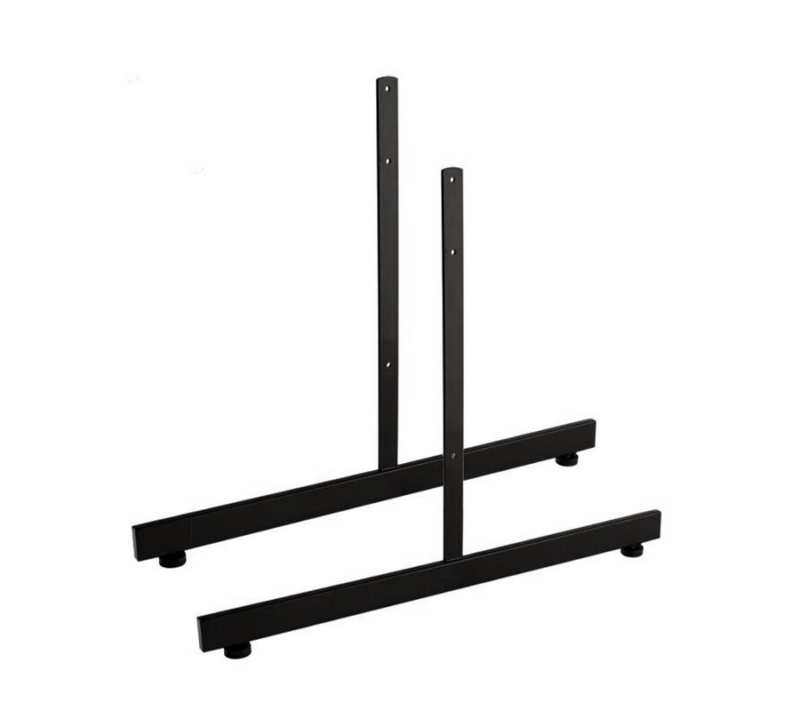 Black T-Shaped Gridwall Leg w/ Levelers