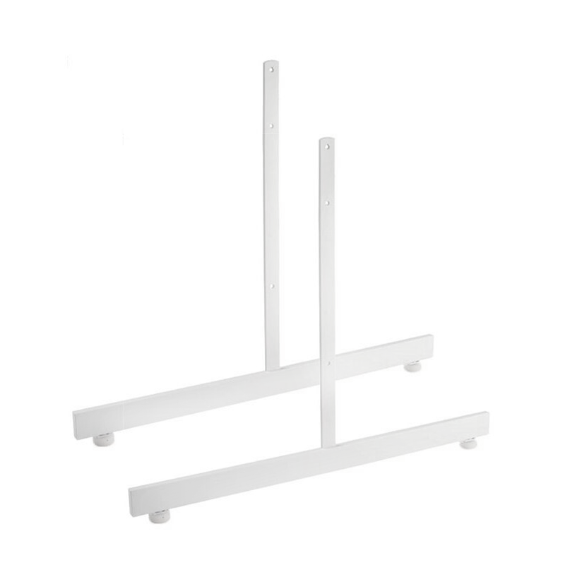 White T-Shaped Gridwall Leg w/ Levelers