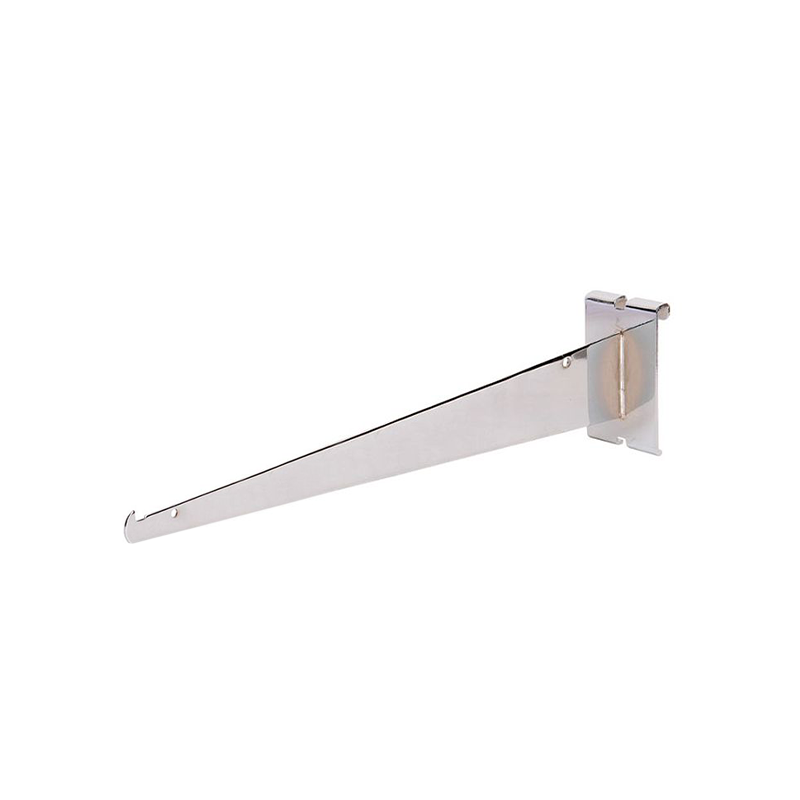 Chrome 12" Shelf Bracket For Grid Panel