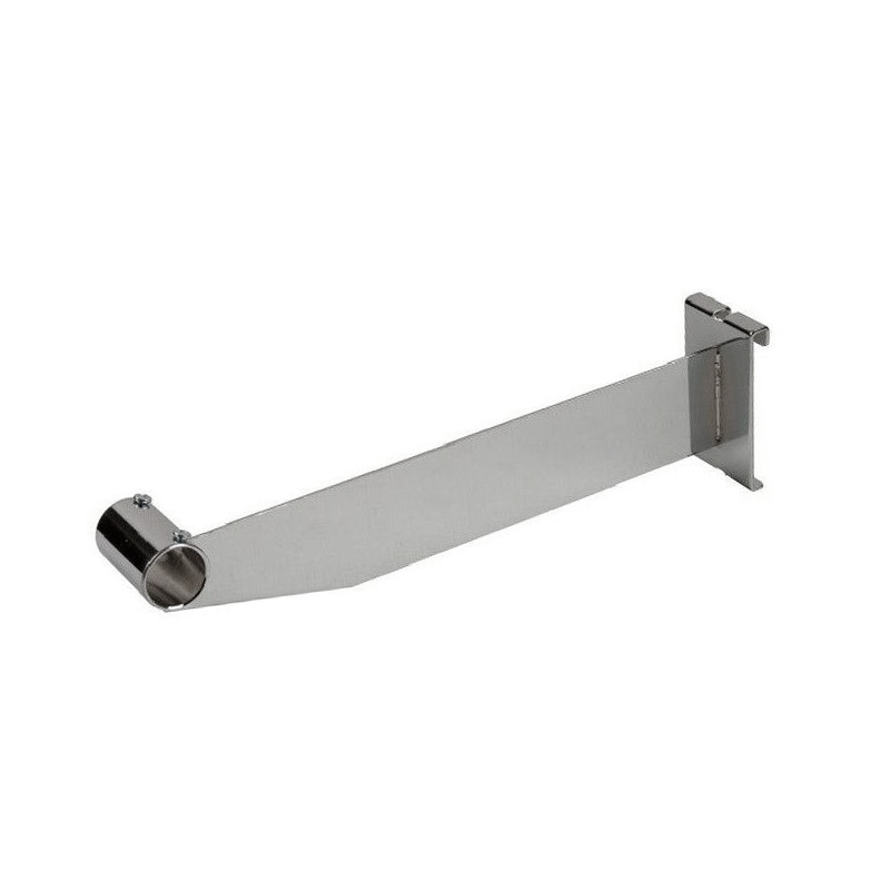 Chrome 12" Hangrail Bracket 1" & 1/16" For Gridwall