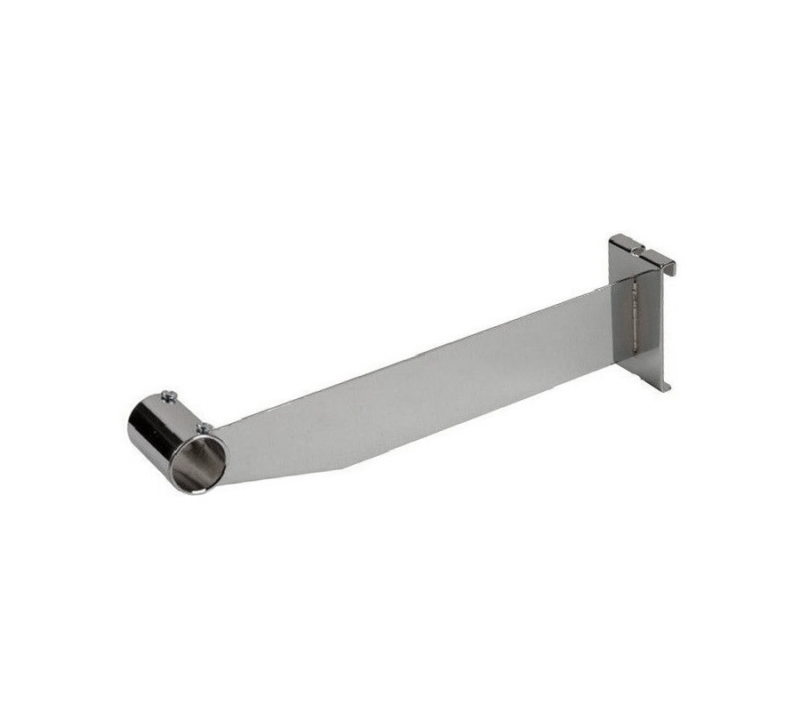 Chrome 12" Hangrail Bracket 1" & 1/4" For Gridwall