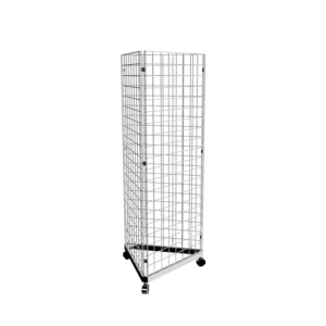 Chrome 2' x 5' grid panel with triangle base