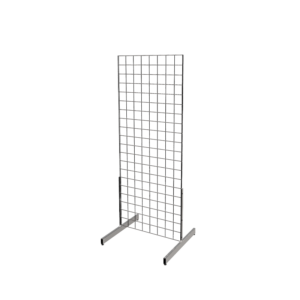 Chrome 2' x 5' grid panel with T-Legs
