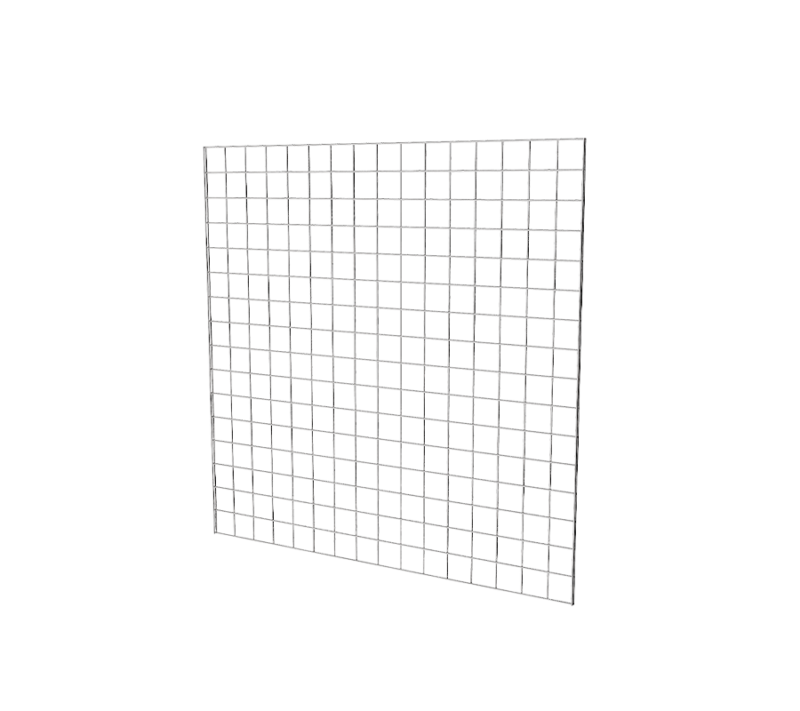 Chrome 4'x 4' grid panel