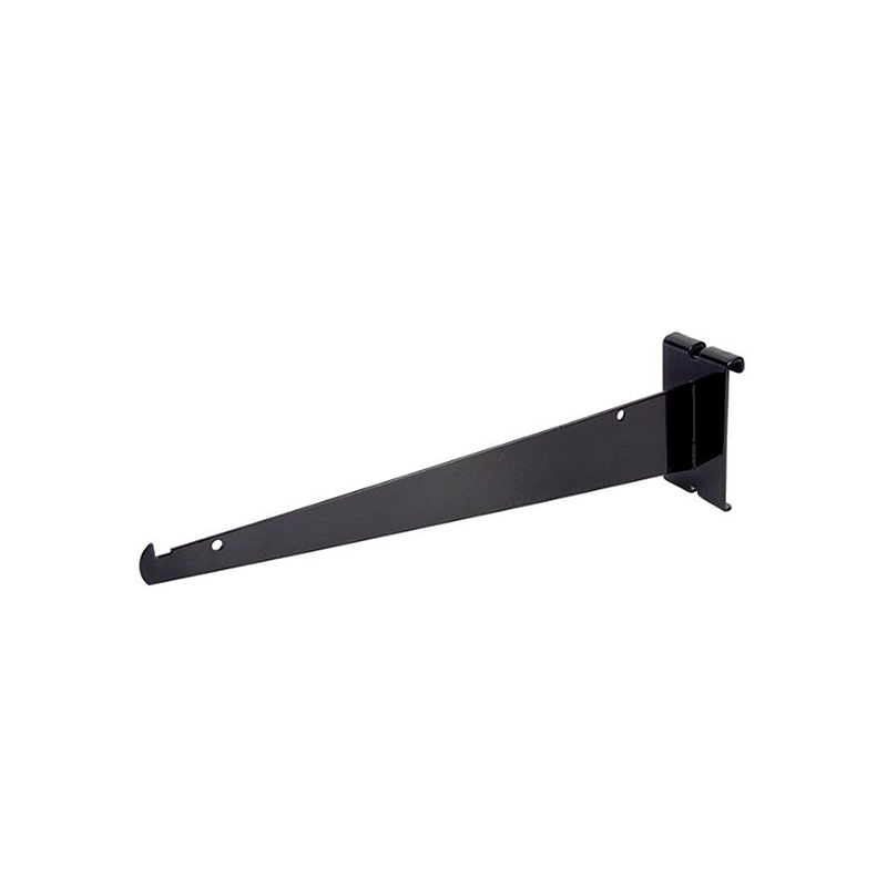 Black 12" Shelf Bracket For Grid Panel