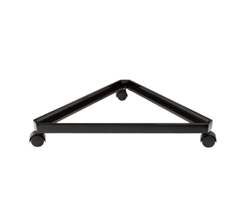 Black Triangle Gridwall Base With Casters