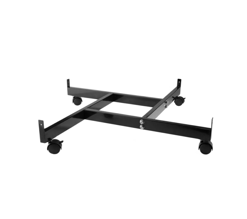 Black 4 Way Gridwall Base With Casters