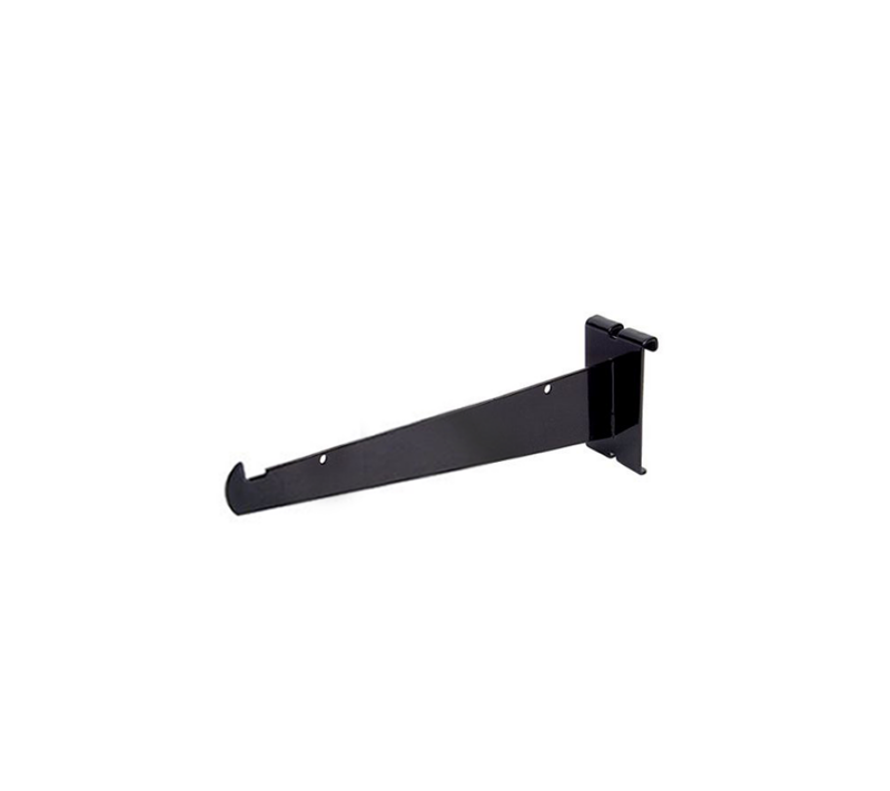 Black 8" Shelf Bracket For Grid Panel