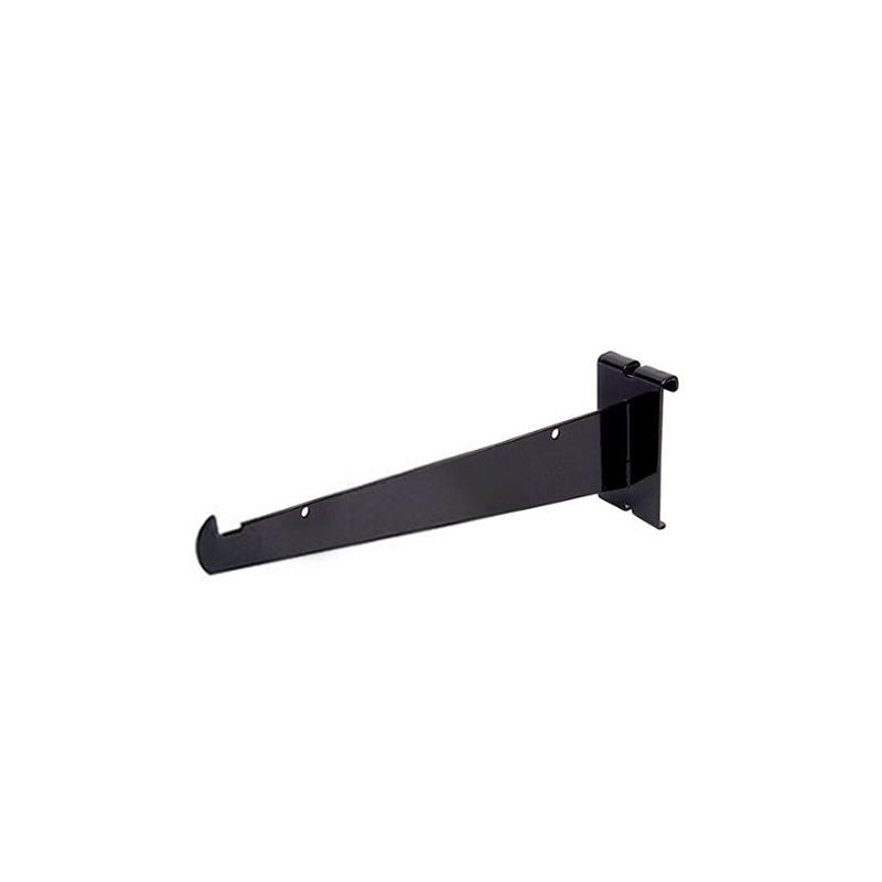 Black 8" Shelf Bracket For Grid Panel