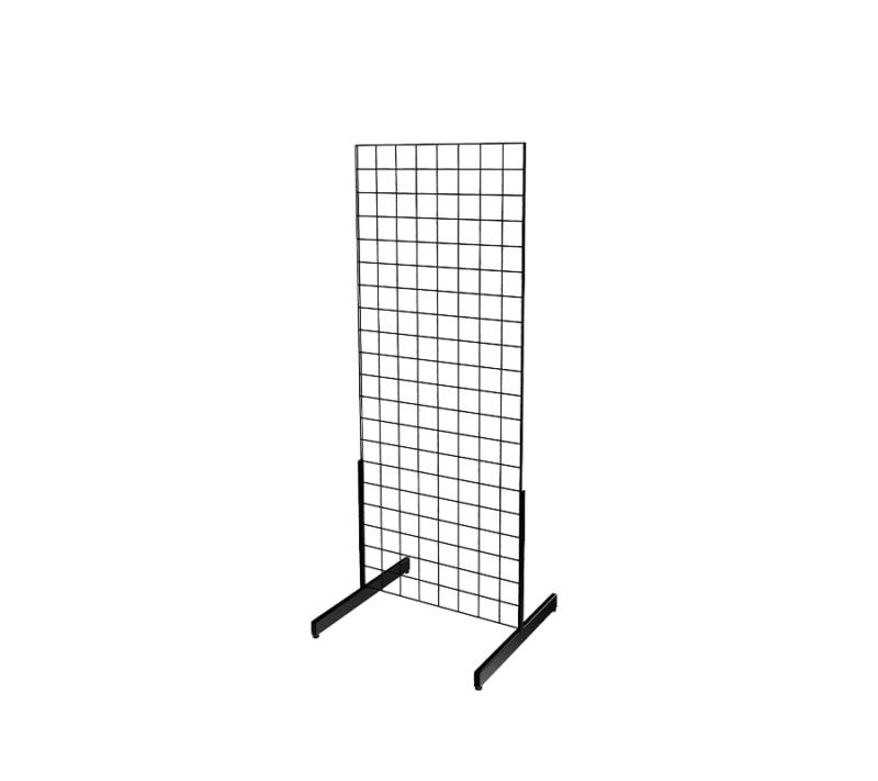 Black 2' x 5' grid panel with T-Legs