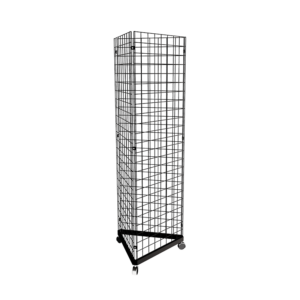 Black 2' x 6' grid panel with triangle base