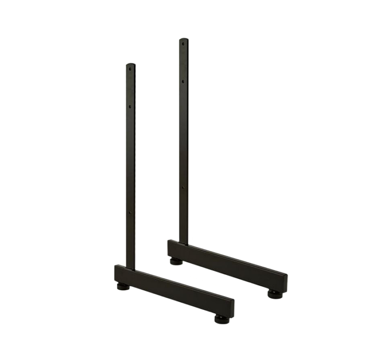 Black L-Shaped Gridwall Leg With Levelers (Set)