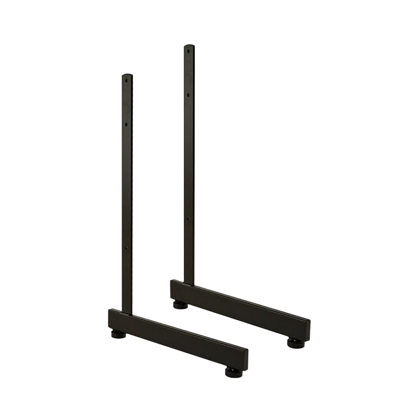 Black L-Shaped Gridwall Leg With Levelers (Set)