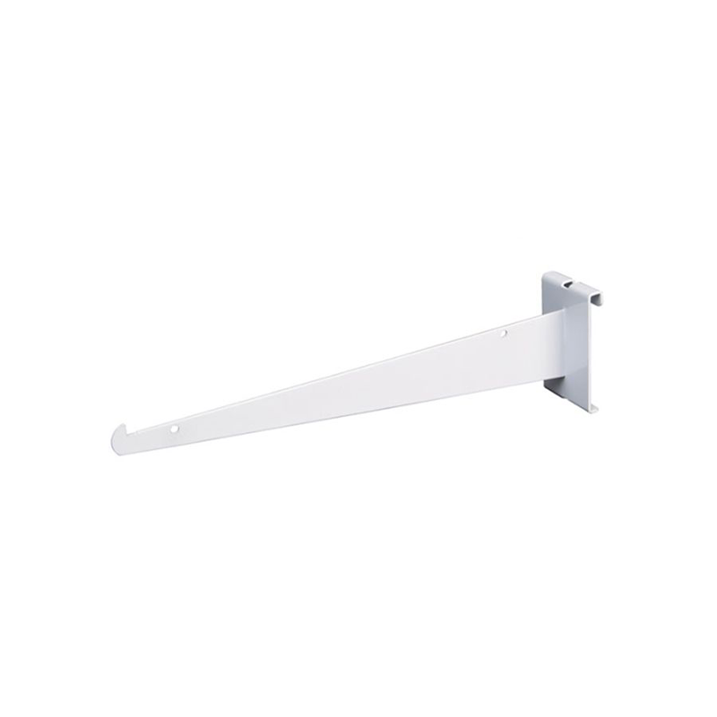 White 12" Shelf Bracket For Grid Panel