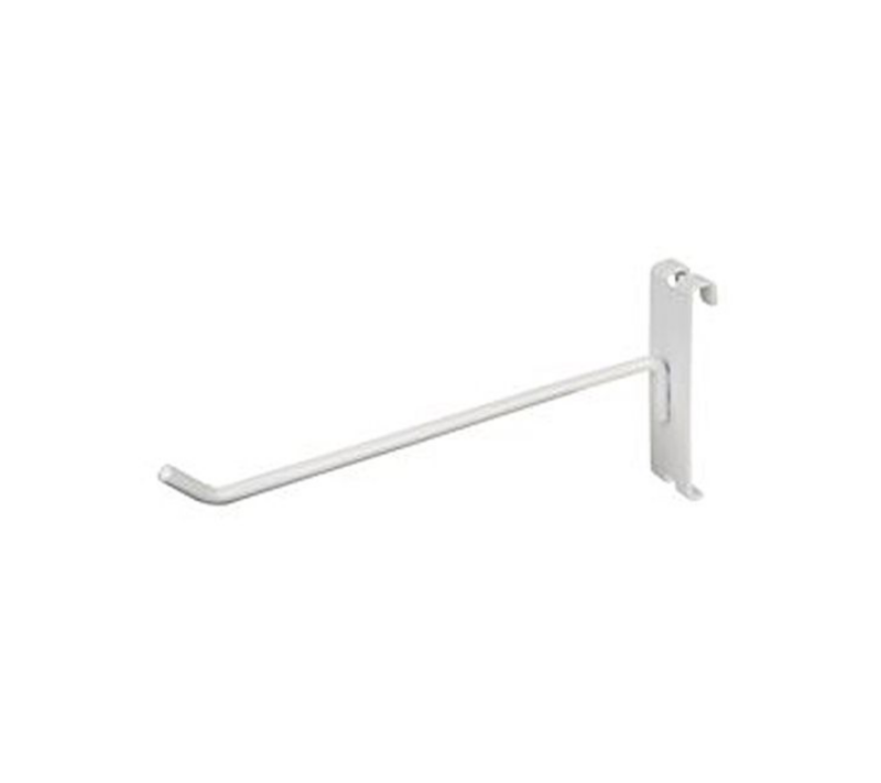 White 8" Gridwall Hook