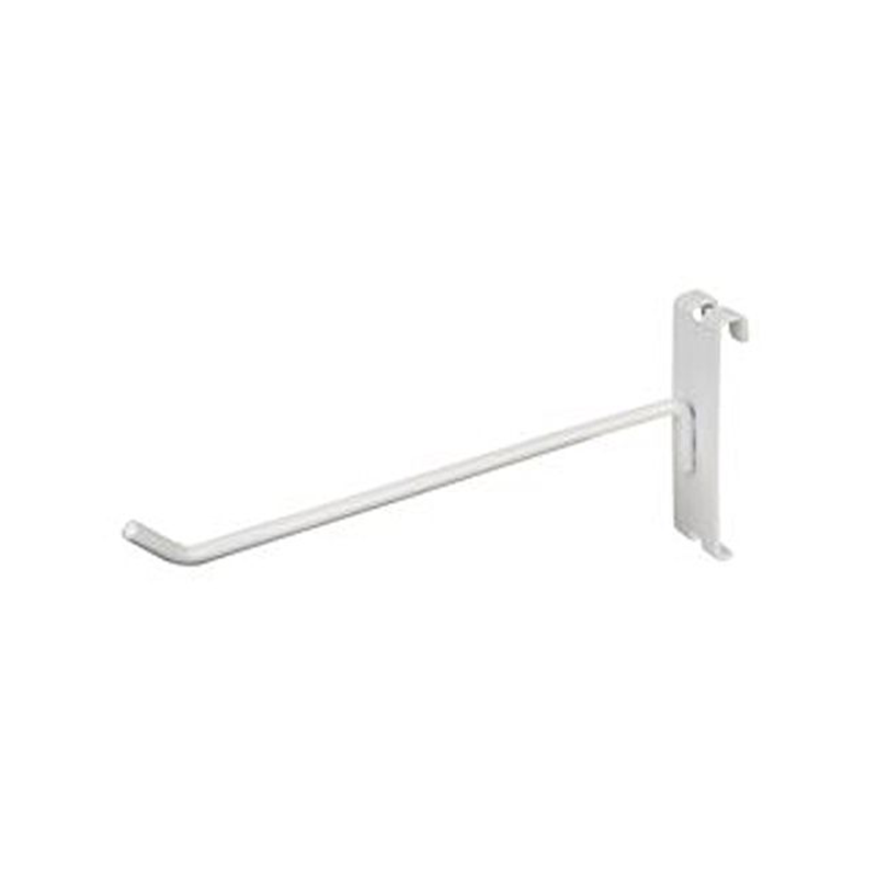 White 8" Gridwall Hook