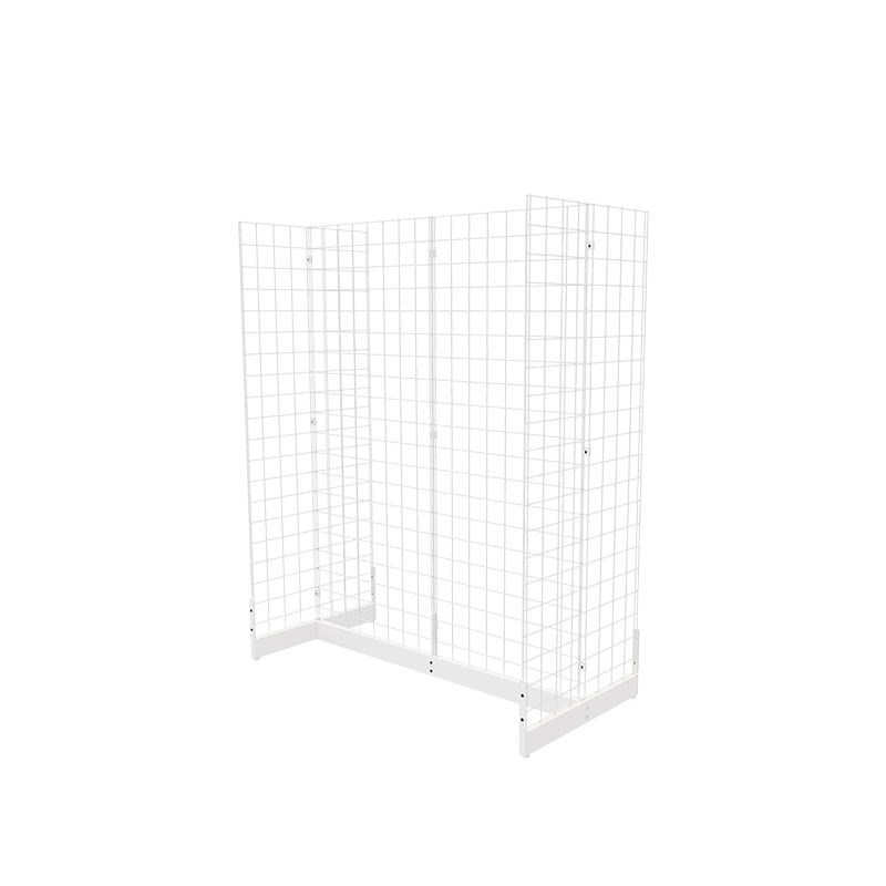 White 2' x 5' grid panel with gondola base