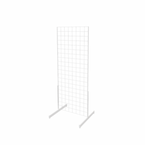 White 2' x 5' grid panel with T-Legs