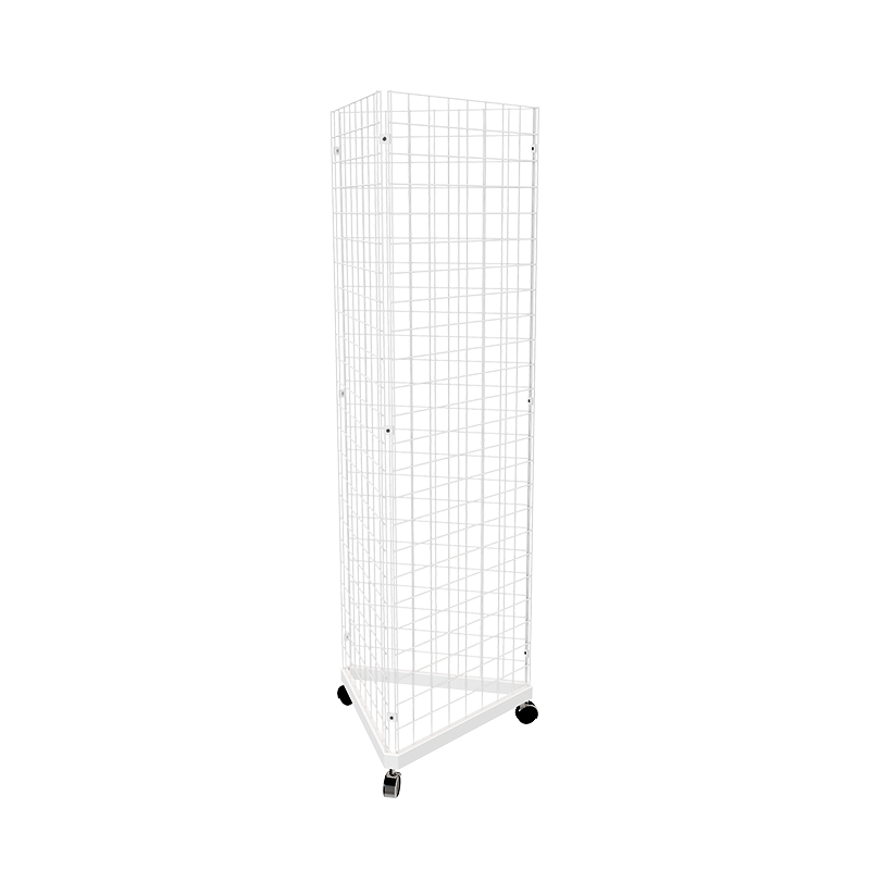White 2' x 6' grid panel with triangle base