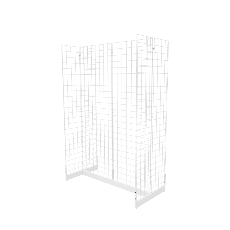 White 2' x 6' grid panel with gondola base