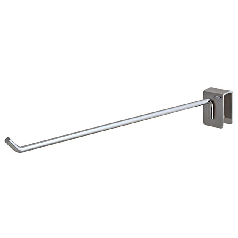 Chrome 12" Rectangular Hangrail Hook