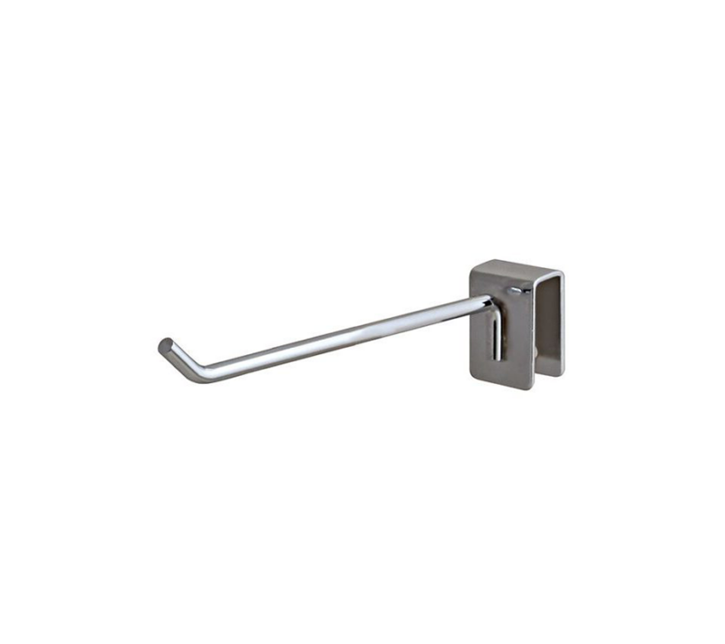 Chrome 6" Rectangular Hangrail Hook