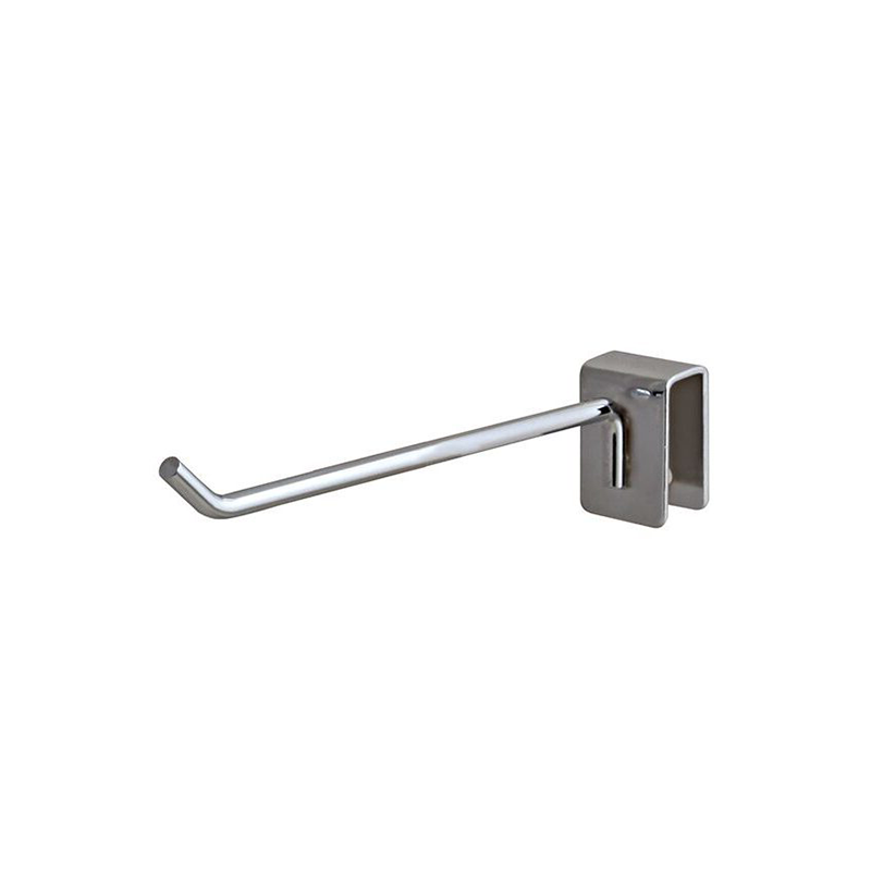 Chrome 6" Rectangular Hangrail Hook