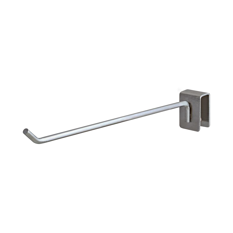 Satin chrome 9" Rectangular Hangrail Hook