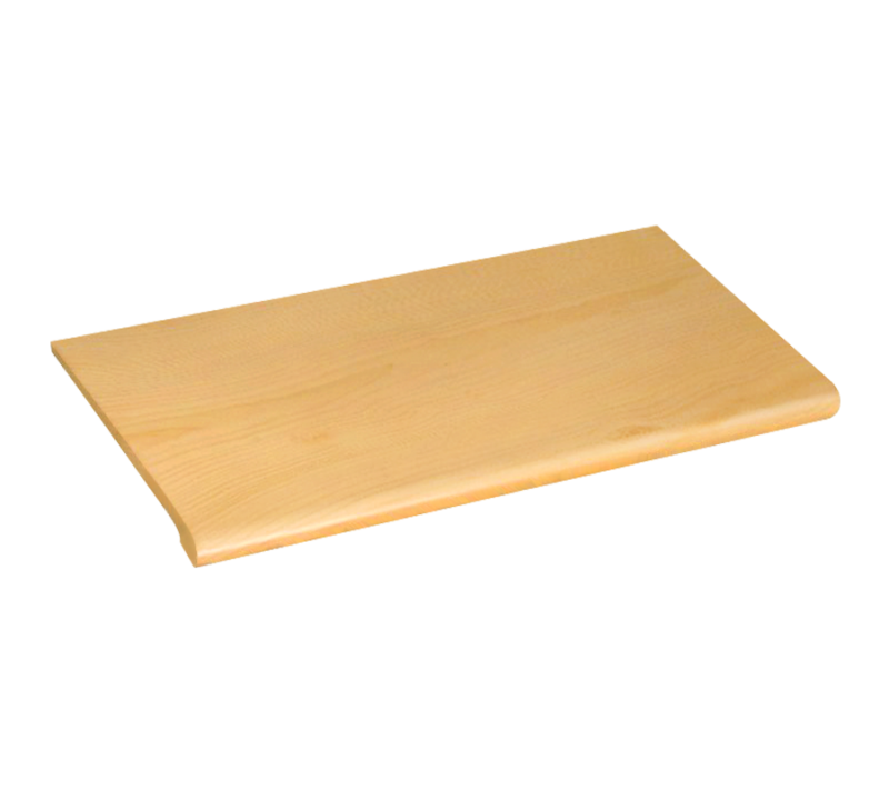 24" X 13" BULLNOSE INJECTION MOLDED SHELF - MAPLE