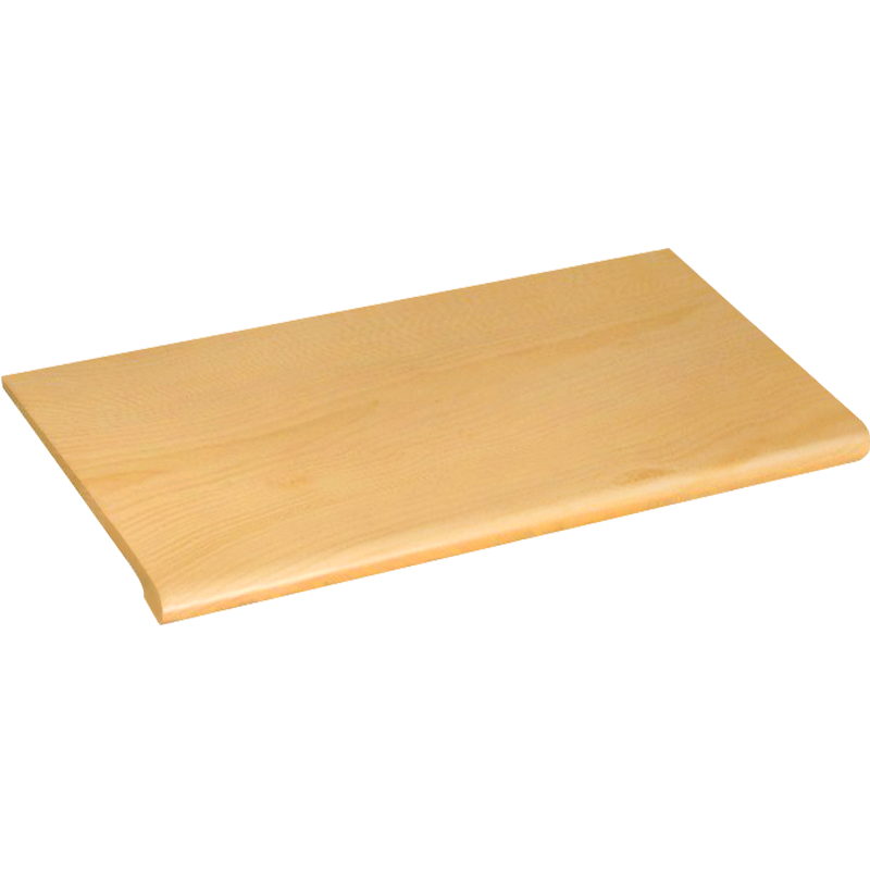 24" X 13" BULLNOSE INJECTION MOLDED SHELF - MAPLE