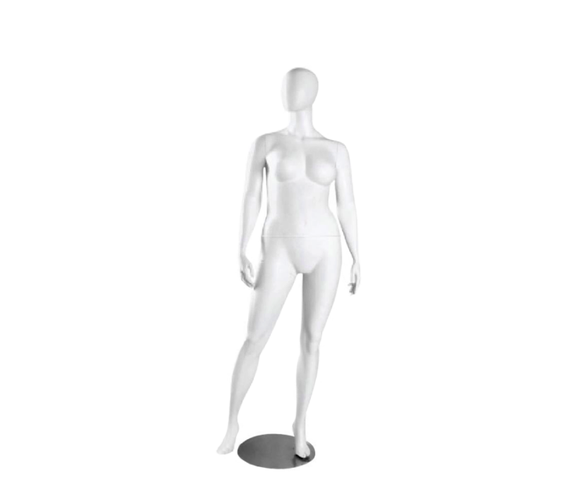 Plus Size Egg Shaped Head Female Mannequin - JANET/2