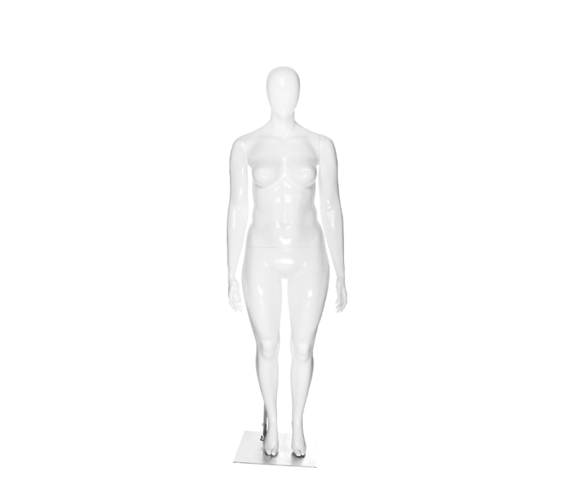 Plus Size Egg Shaped Head Female Mannequin - JANET/3