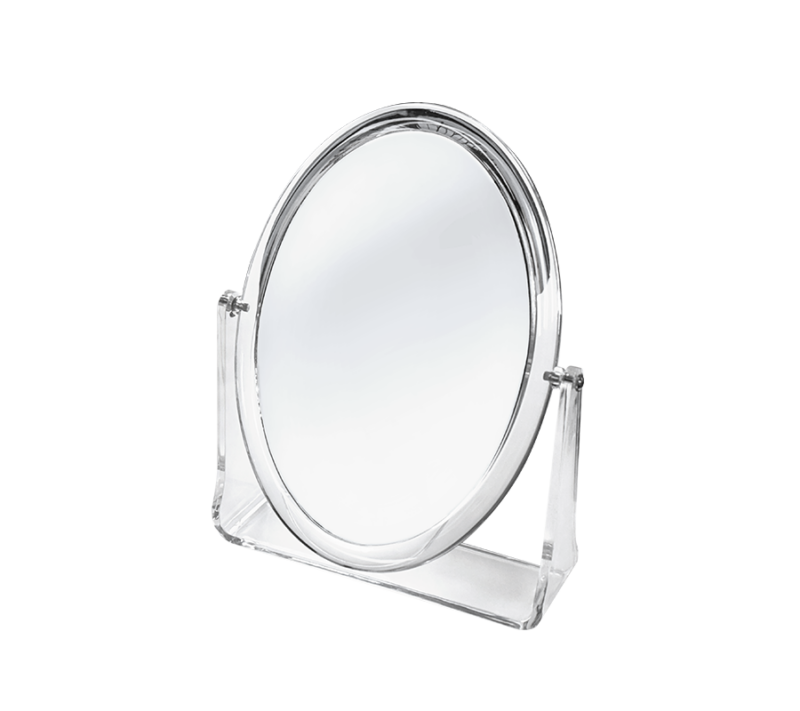 Acrylic Oval Double Sided Vanity Mirror