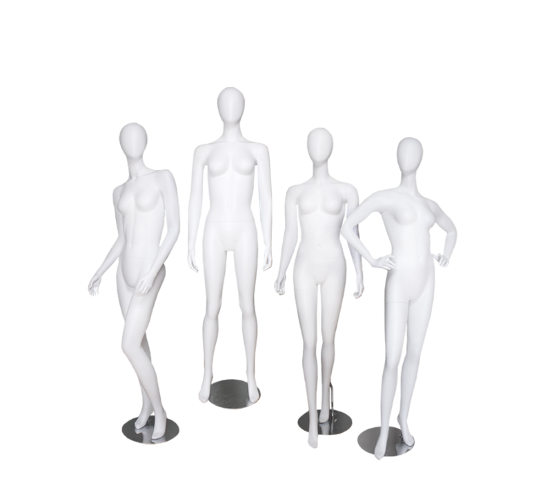 Egg Shaped Head Abstract Female Mannequin - JESSICA Set