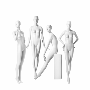 Matte White Realistic Female Mannequin - KATE Set