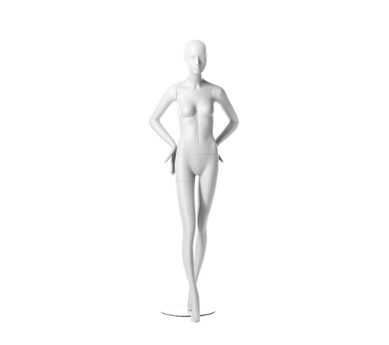Matte White Realistic Female Mannequin - KATE/2