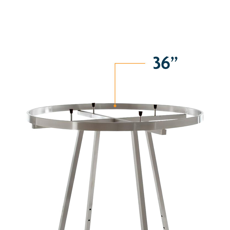 Chrome 36"DIA add-on ractangular hagrail