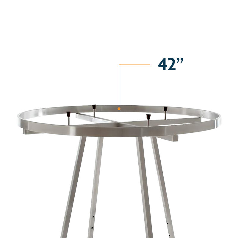 Chrome 42"DIA add-on ractangular hagrail