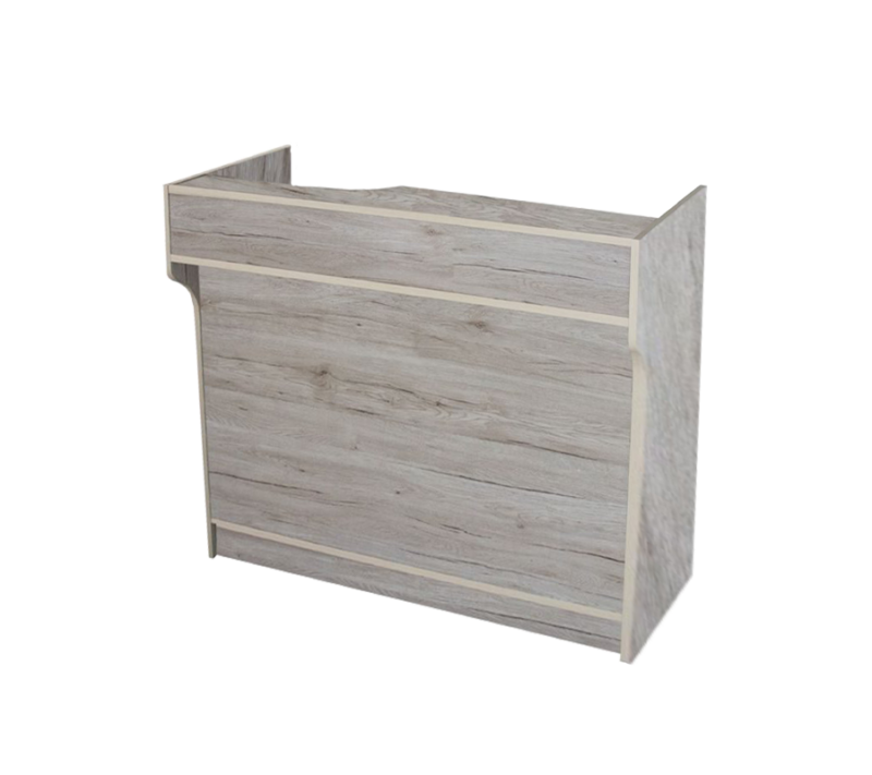 4′ LEDGETOP REGISTER COUNTER – BARNWOOD