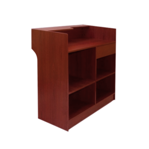 4′ LEDGETOP REGISTER COUNTER – CHERRY