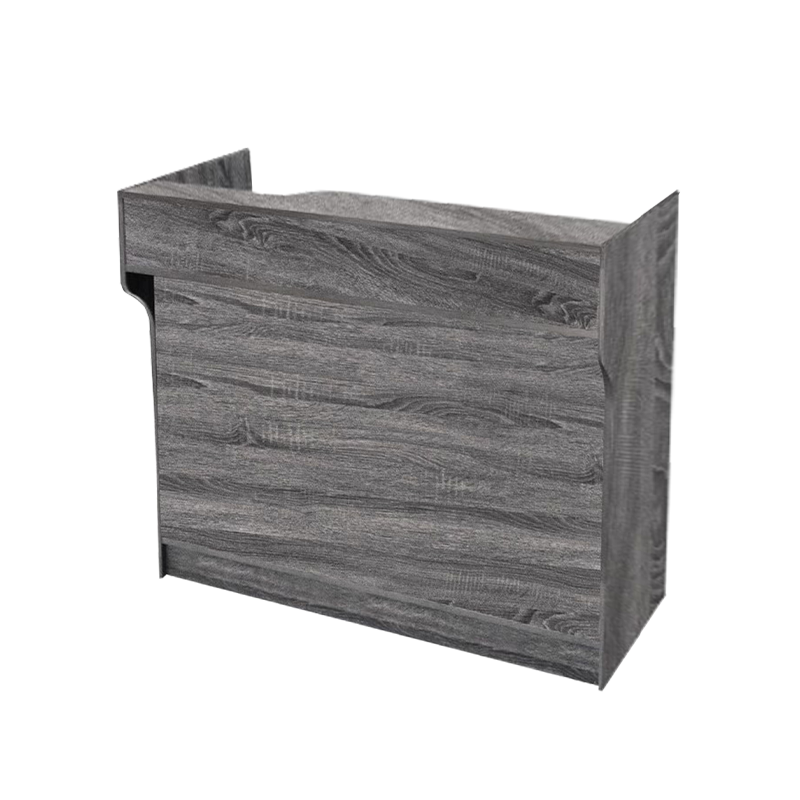 4′ LEDGETOP REGISTER COUNTER – RUSTIC GRAY