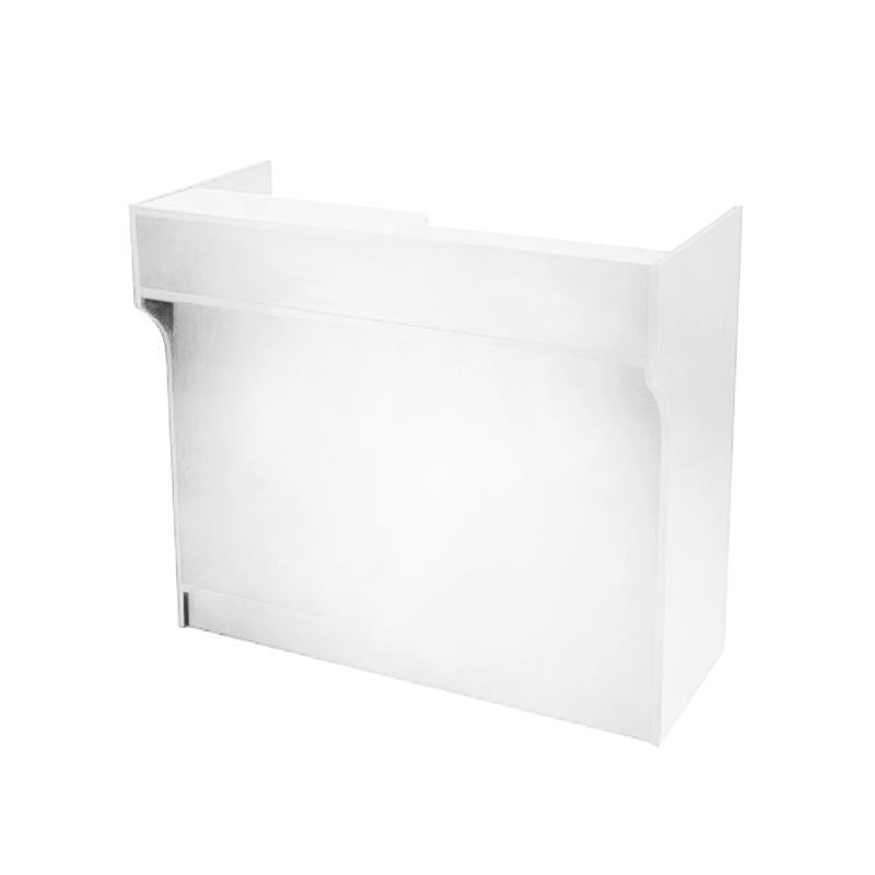 4′ LEDGETOP REGISTER COUNTER – WHITE