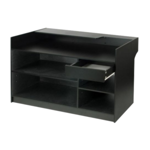 6' Ledgetop Register Counter - Black